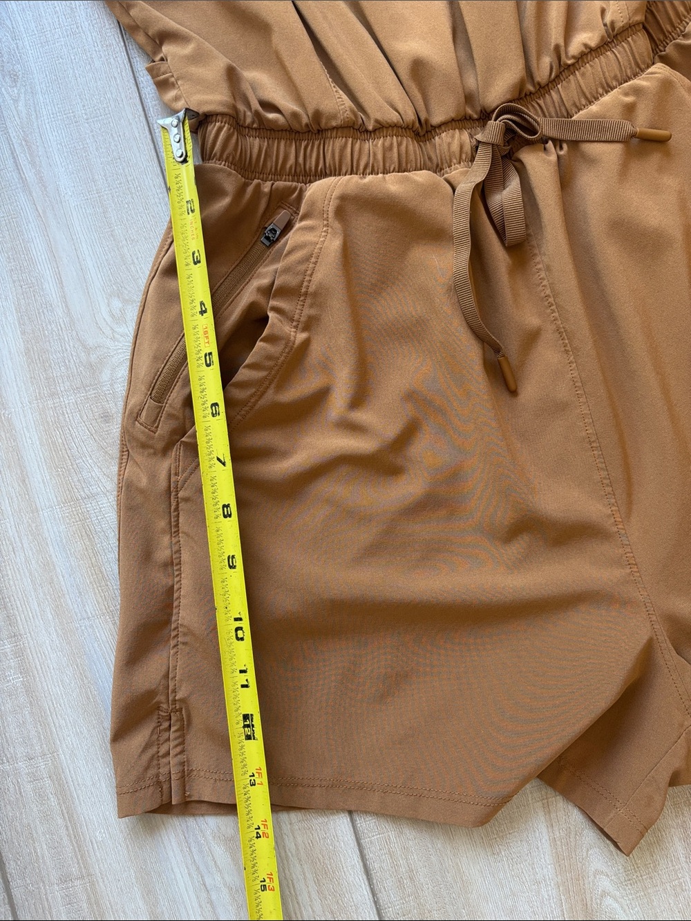 All In Motion - S - Sleeveless One-Piece Romper in Brown - Picture 4 of 7